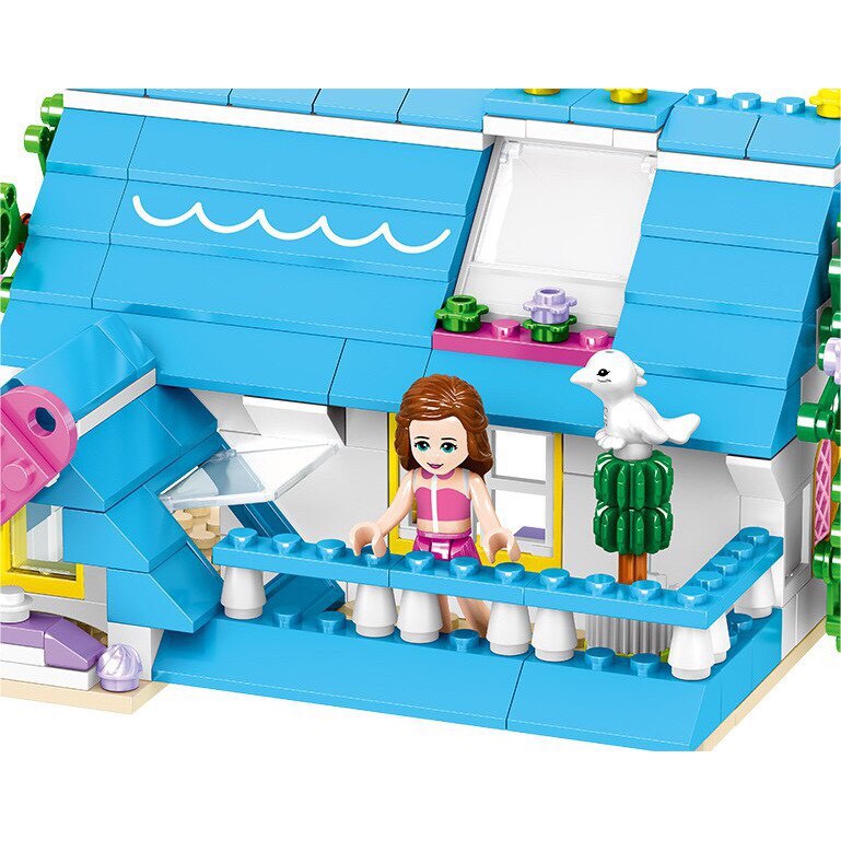 Đồ chơi xếp hình lego zhegao ql1133  friends kỳ nghỉ hè của những người bạn 458 chi tiết