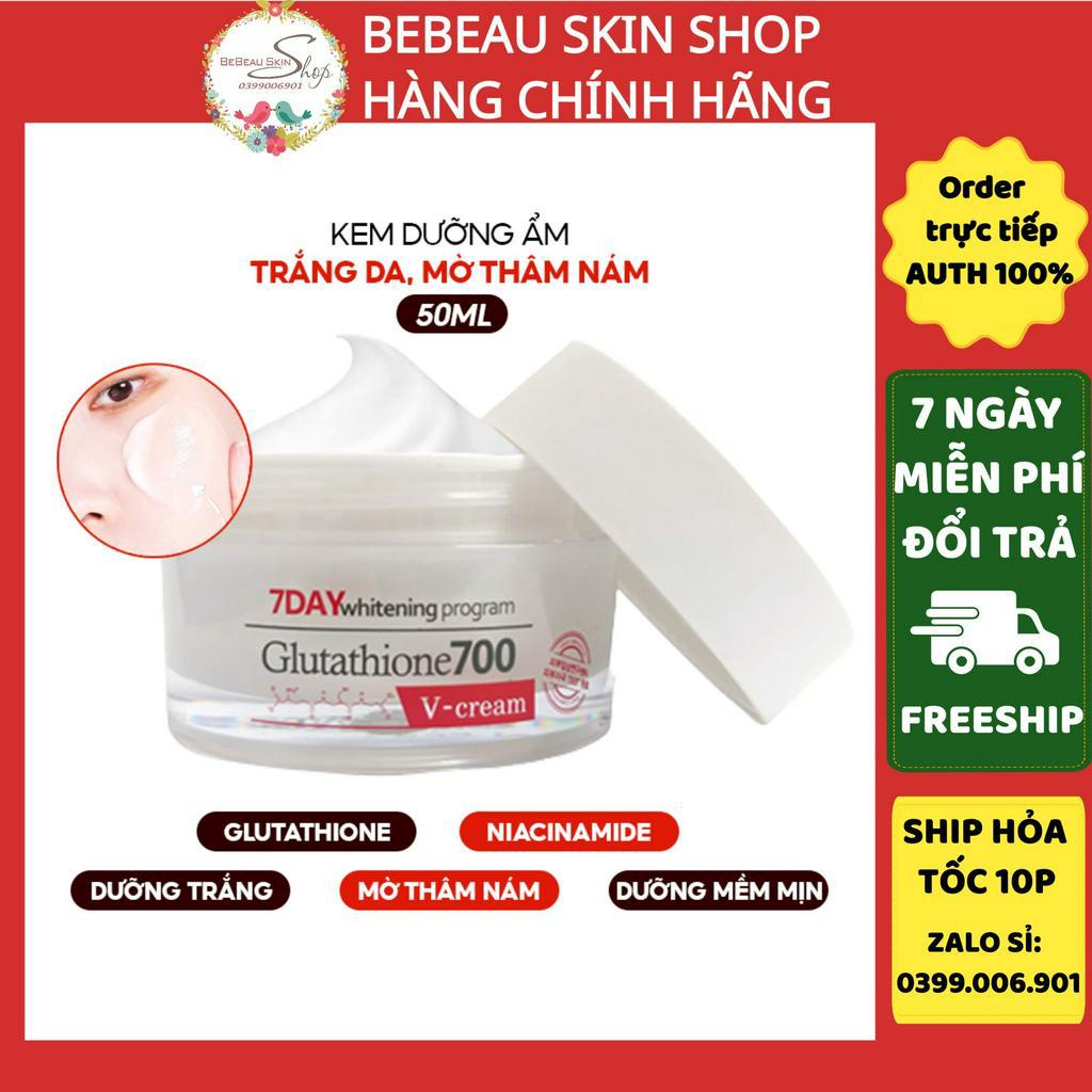 Kem ngày 7day - Bebeau -Kem Dưỡng Trắng Da Angel's Liquid Glutathione 700 Light Tone Up Cream