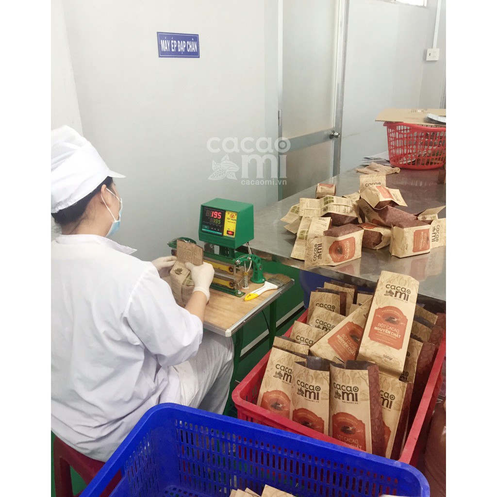 Thức uống sô cô la 100% nguyên chất không đường - Bột Cacao Mi dòng Premium vị đậm đà chuẩn xuất khẩu - 1kg