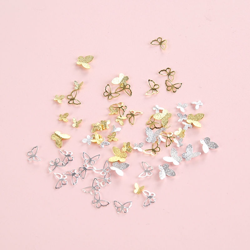 Miếng dán trang điểm mắt hình bướm bằng kim loại đính ngọc trai sáng lấp lánh 11.10 | BigBuy360 - bigbuy360.vn