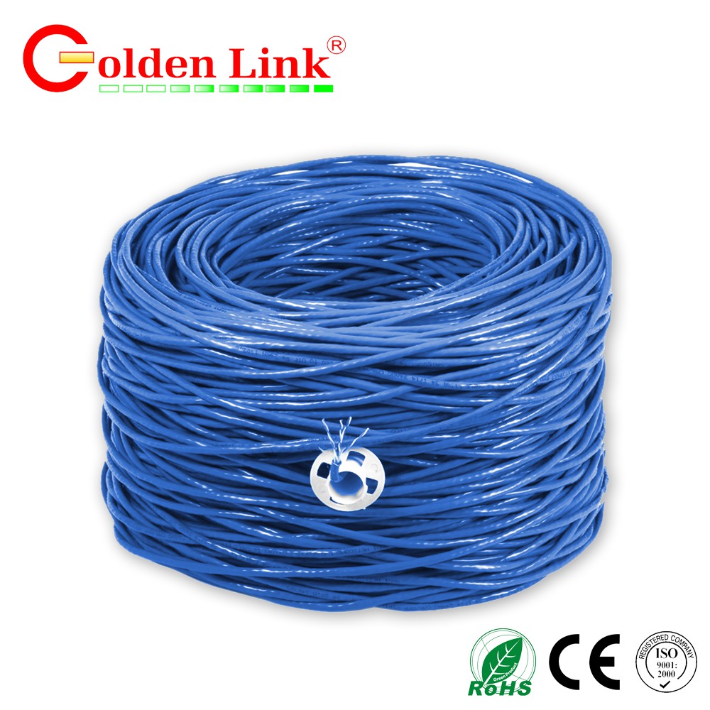 Thùng cáp mạng Golden Link SFTP 5E 305M xanh dương chống nhiễu