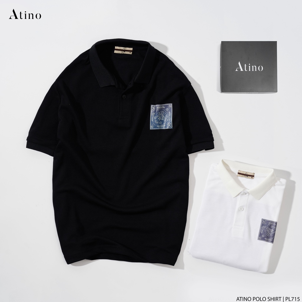 Áo Polo Nam ATINO vải cá sấu Cotton thoáng mát trẻ trung chuẩn form regular PL715