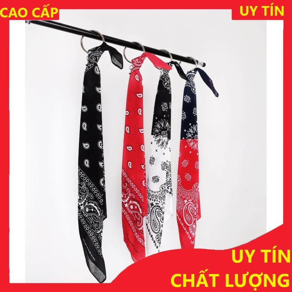 [FREESHIP - HÀNG CAO CẤP] Móc khăn turban , khăn bandana vuông Họa Tiết Nam Nữ thời trang, Msw Town