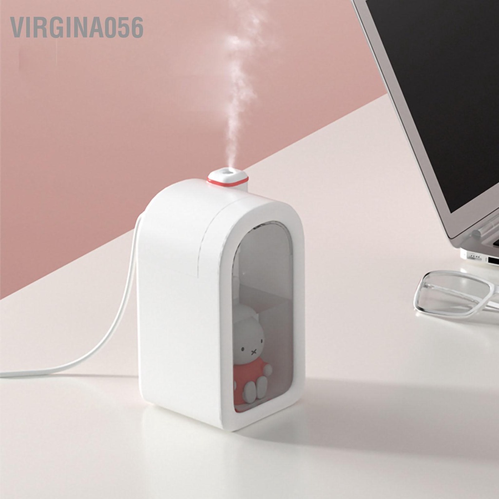Virgina056 Máy tạo độ ẩm nhỏ Búp bê thỏ phun sương mát mẻ cho hộ gia đình em bé im lặng văn phòng ngủ