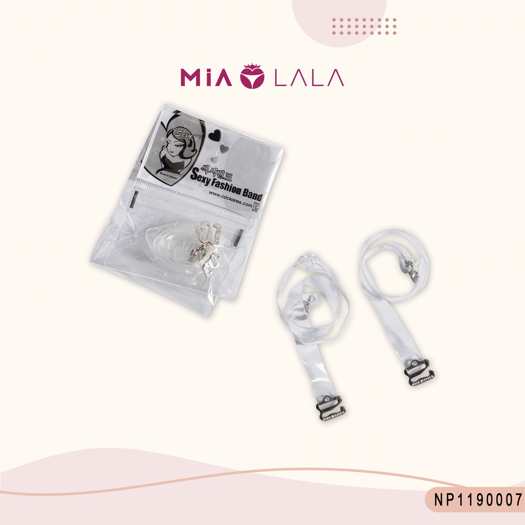 Dây quai áo ngực sợi dẹt MiaLala , trong suốt Kết Hợp Với Áo Lót NP1290007