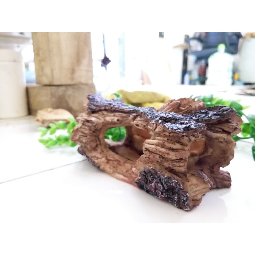 Khúc cây trang trí chữ I cho hồ thuỷ sinh, bò sát