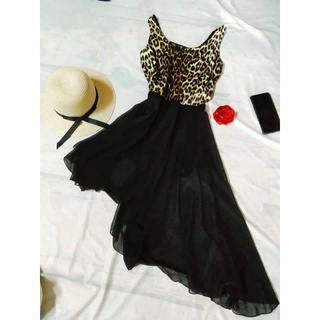 Đầm voan lệch tà size S M