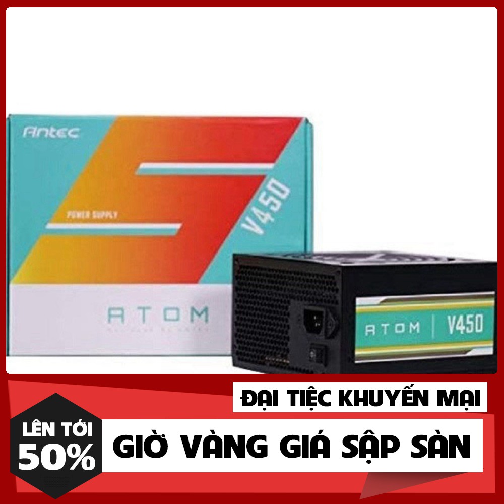 🍀 Nguồn Antec ATOM V450 - Công Suất Thực 450W - Hàng chính hãng 100%.