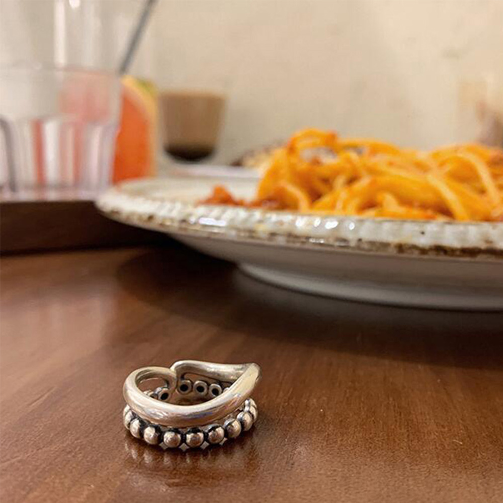 Nhẫn Đeo Tay Mạ Bạc 925 Thiết Kế Đơn Giản Cho Nữ