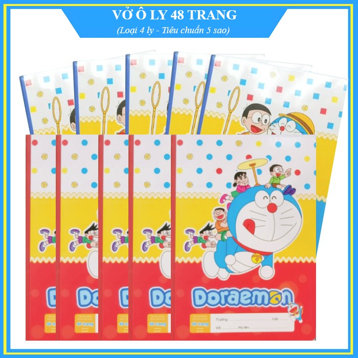 COMBO 10 CUỐN VỞ Ô LY DÀNH CHO HỌC SINH TIỂU HỌC