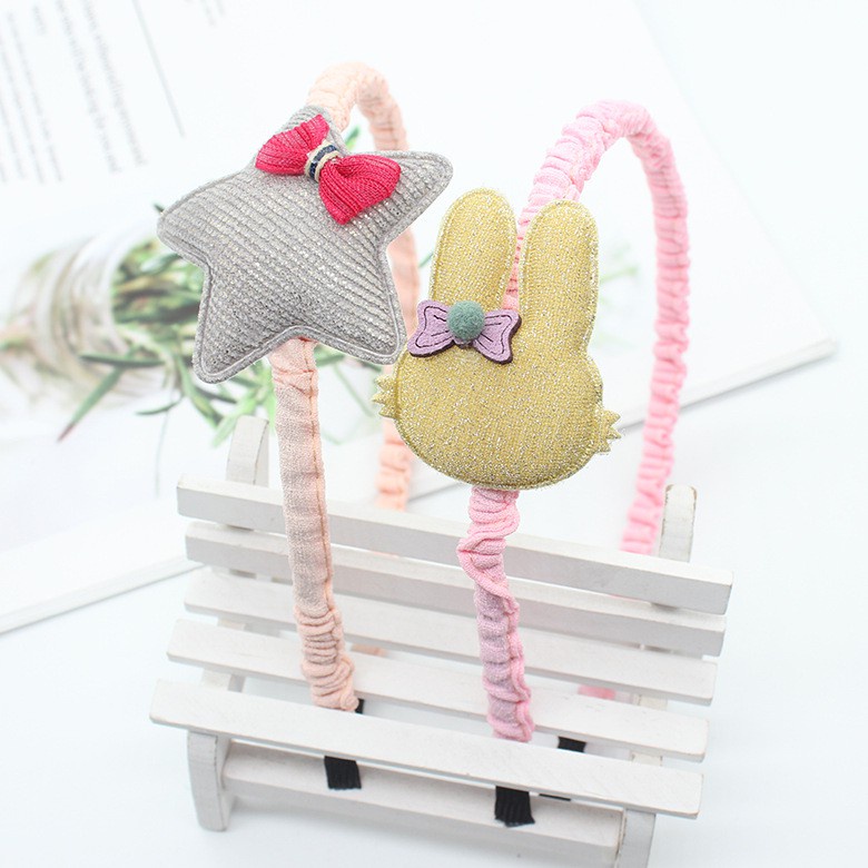 Băng Đô Vải Ren Họa Tiết Hoạt Hình Dễ Thương Cho Bé Gái