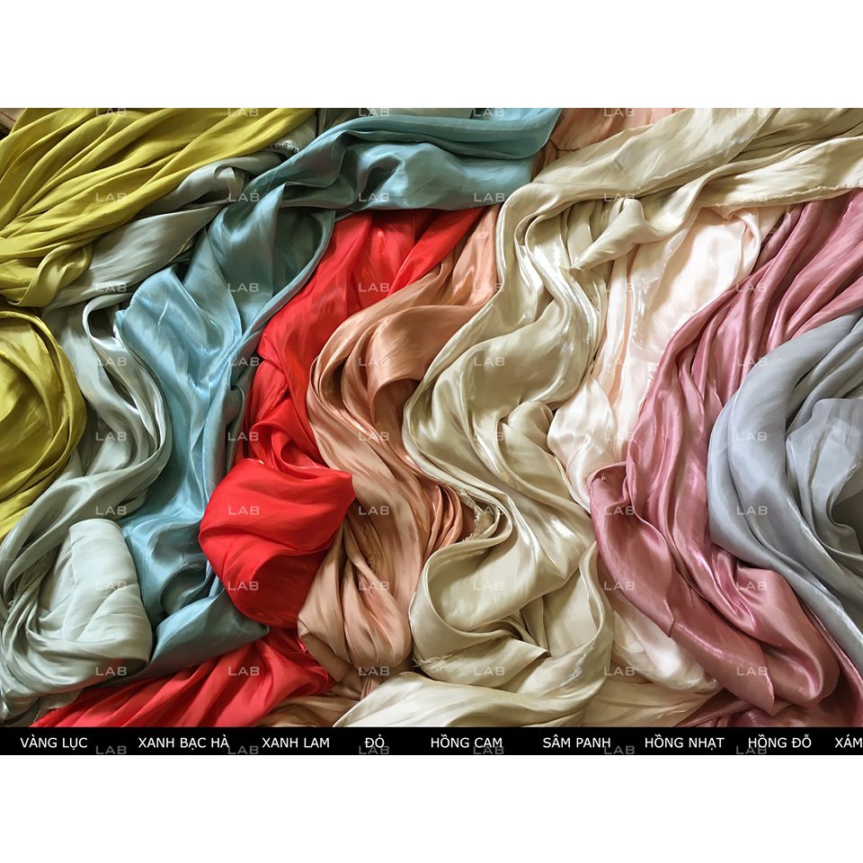 Vải Flash Satin ánh kim, chuyển màu theo góc độ (m) #0301