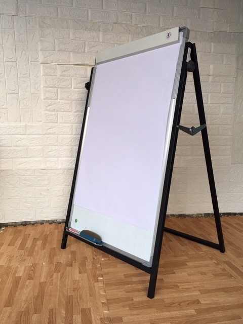 Bảng flipchart văn phòng Eco 60*100 cm  Tặng bút bông lau nam châm giấy A1