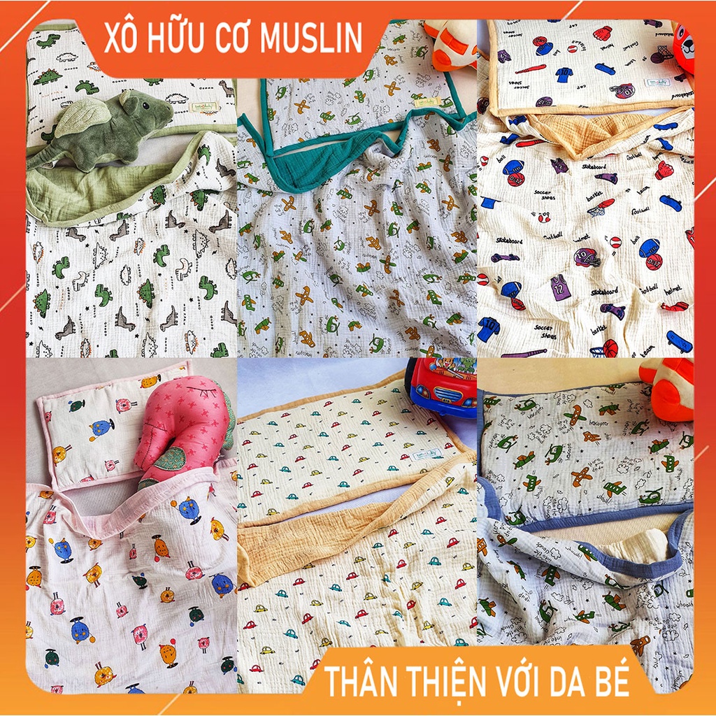 Chăn xô Organic Muslin - thân thiện với da Bé