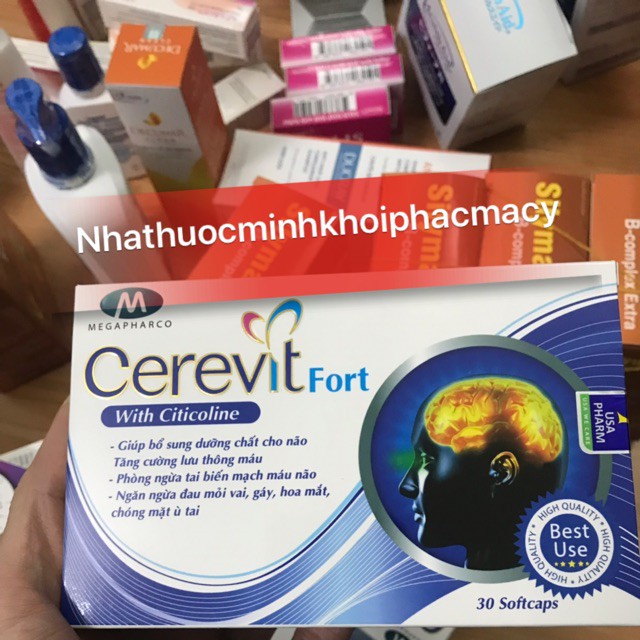 ✅CEREVIT FORT GIÚP TĂNG CƯỜNG LƯU THÔNG MÁU ,BỔ NÃO(sản phẩm không phải là thuốc không có tác dụng thay thuốc khác)