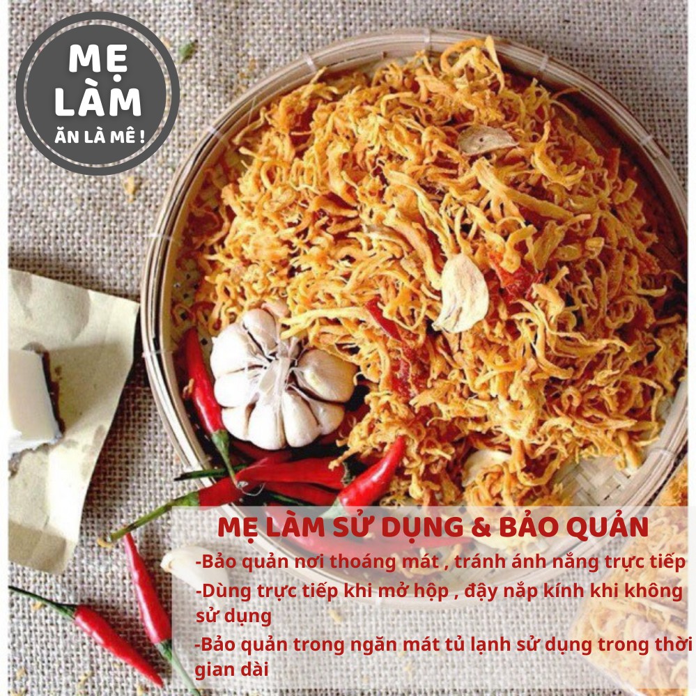 Khô gà bơ tỏi Mẹ Làm 300g đồ ăn vặt Sài Gòn , vừa ngon vừa rẻ | BigBuy360 - bigbuy360.vn
