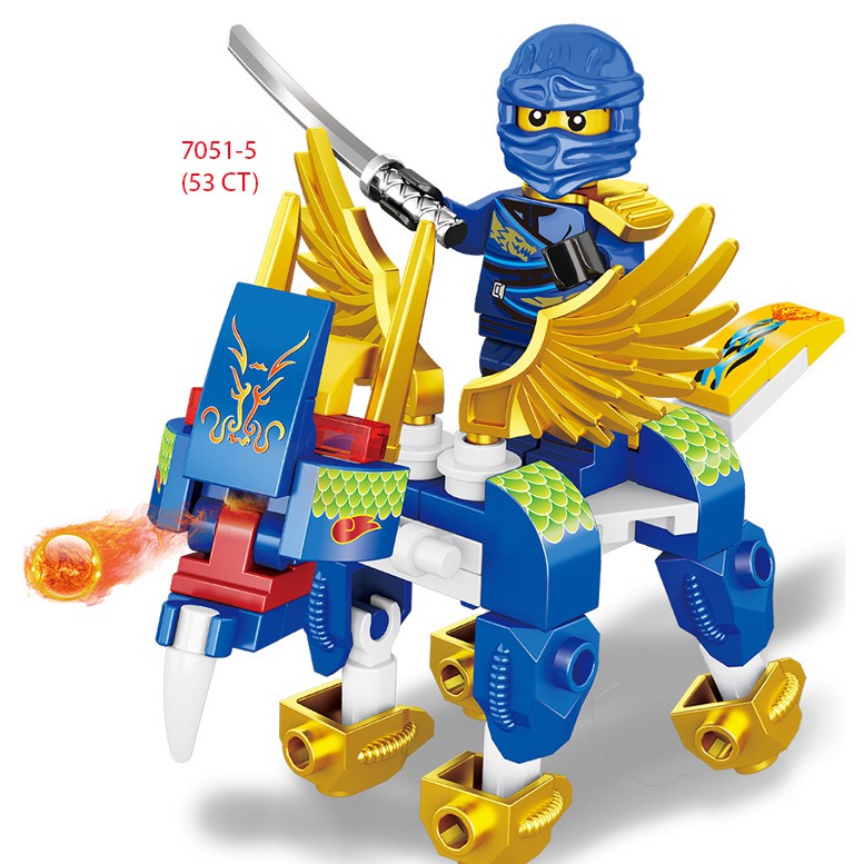 [Mã TOY77 giảm 15% đơn 99K] Lego Ninjago Rồng, Quái thú, Phi thuyền, Hắc Mã 7051 [Siêu Hot 2020]