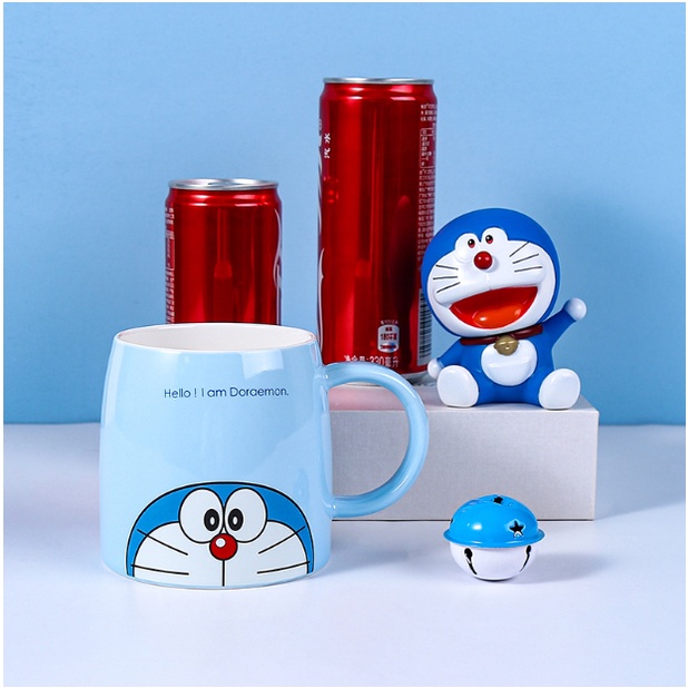 Cốc Gốm Uống Nước, Pha Sữa  Hình Doraemon Siêu Đáng Yêu, Giúp Con Ăn Uống Thích Thú, Ngon Miệng, Quà Tặng Cho Bé