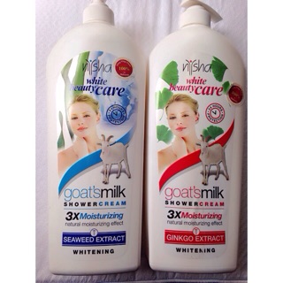 Sữa tắm dê Nysha white beauty care 1150ml thái lan