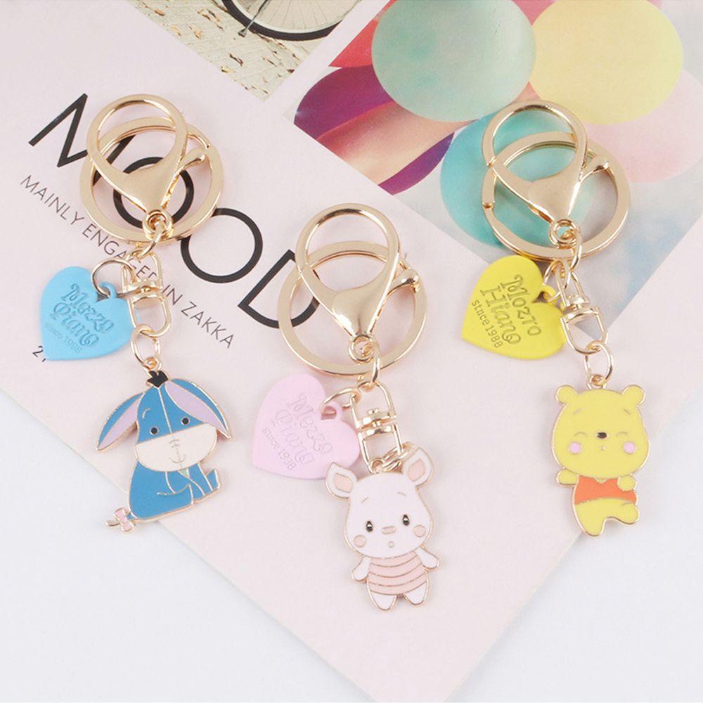 Móc Khóa Hình Heo Con Bằng Kim Loại Sáng Tạo Thời Trang