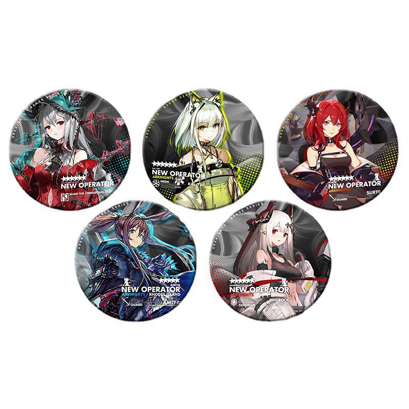 Huy hiệu IN HÌNH Arknights game chibi phụ kiện xinh xắn tiện lợi