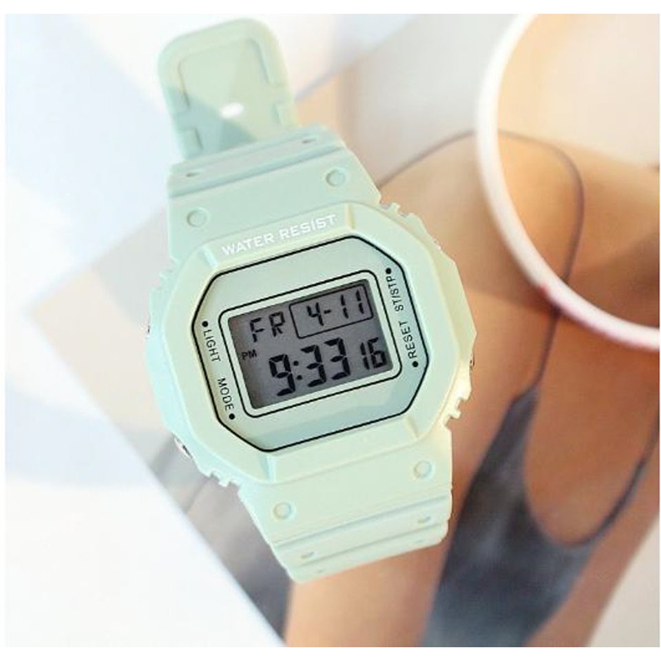 Đồng Hồ Thể Thao Nam Nữ Spport Watch D377B Mặt Vuông Cực Đẹp | BigBuy360 - bigbuy360.vn