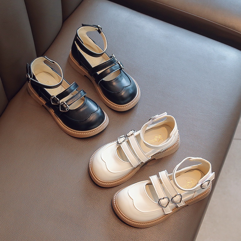 Giày Da Đế Mềm Chống Trượt Phong Cách Cổ Điển Cho Bé Gái 3-16 Tuổi