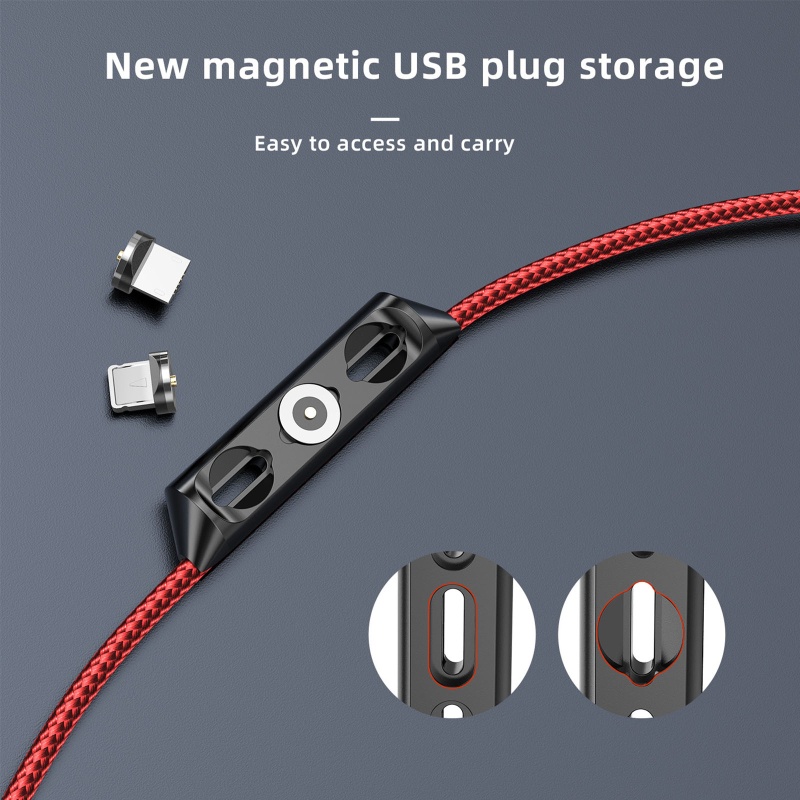 Hộp Đựng Ổ Cắm Micro USB Type-C Có Nam Châm Tiện Lợi