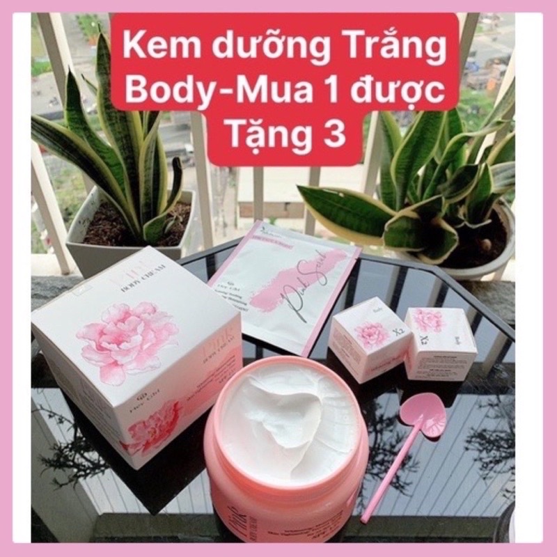 [Compo 4 món Kem body pink siêu trắng_Hàng chính hãng]