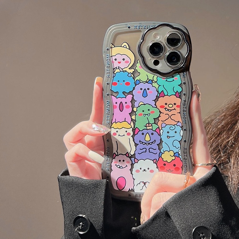 Ốp Điện Thoại Trong Suốt In Hoạt Hình Quái Vật Cho ốp iphone 11 pro max 12 13 pro max X / Xs max XR 7 / 8 plus se2020 ốp lưng iphone