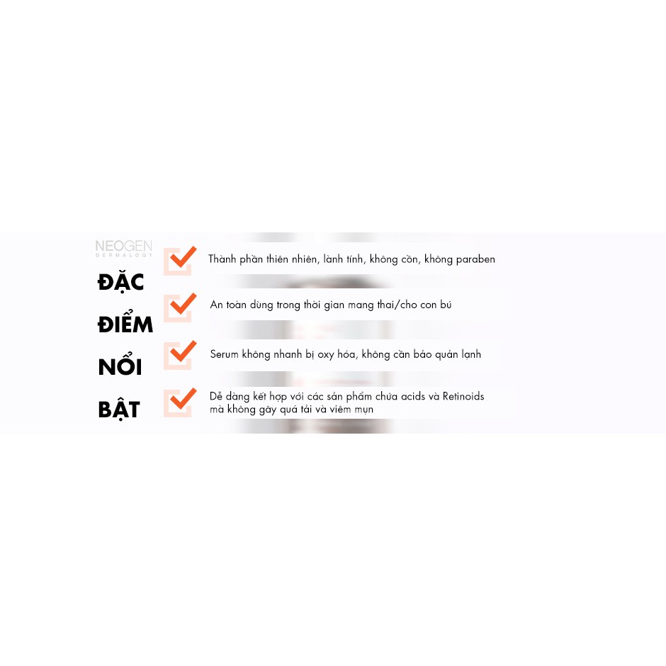 Siêu Tinh Chất Giảm Thâm Dưỡng Trắng Vitamin C SAP Neogen Dermalogy Real Vita C Serum 32g Bulsan Beauty