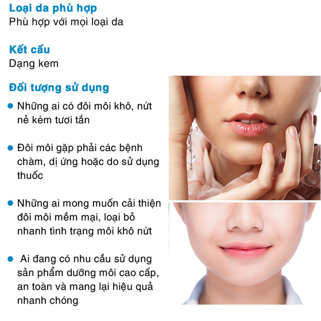 Kem dưỡng môi Dermed Lip Treatment tuýp 8g