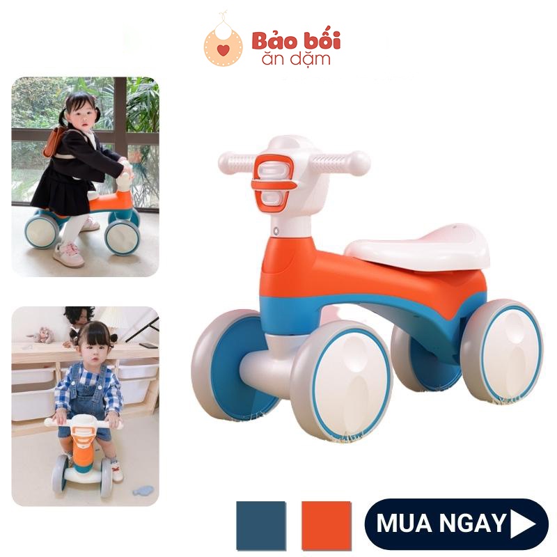 Xe chòi chân 4 bánh tập đi có nhạc đèn BABYHOPE giúp giữ thăng bằng, an toàn và gọn nhẹ cho bé 1-2 tuổi