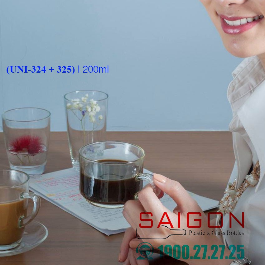 Bộ 06 Tách Cafe Nóng 200ml | UNI-324