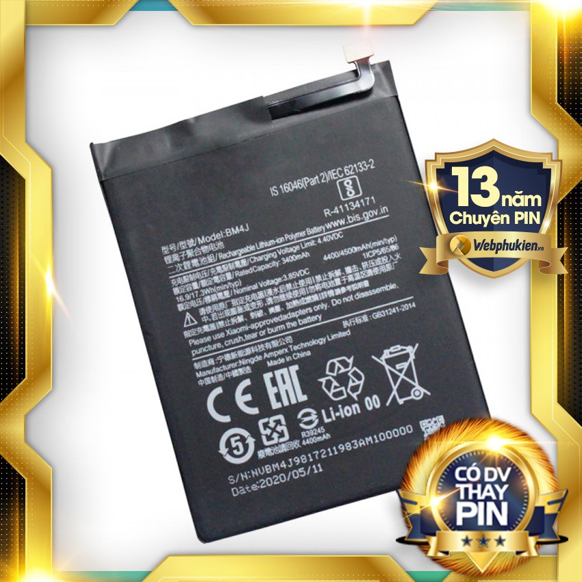 Pin Xiaomi Redmi Note 8 Pro BM4J - 4500mAh