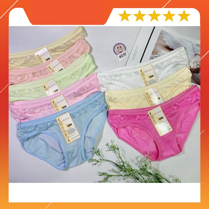 Set 10 quần lót nữ thun lạnh 235 <45kg
