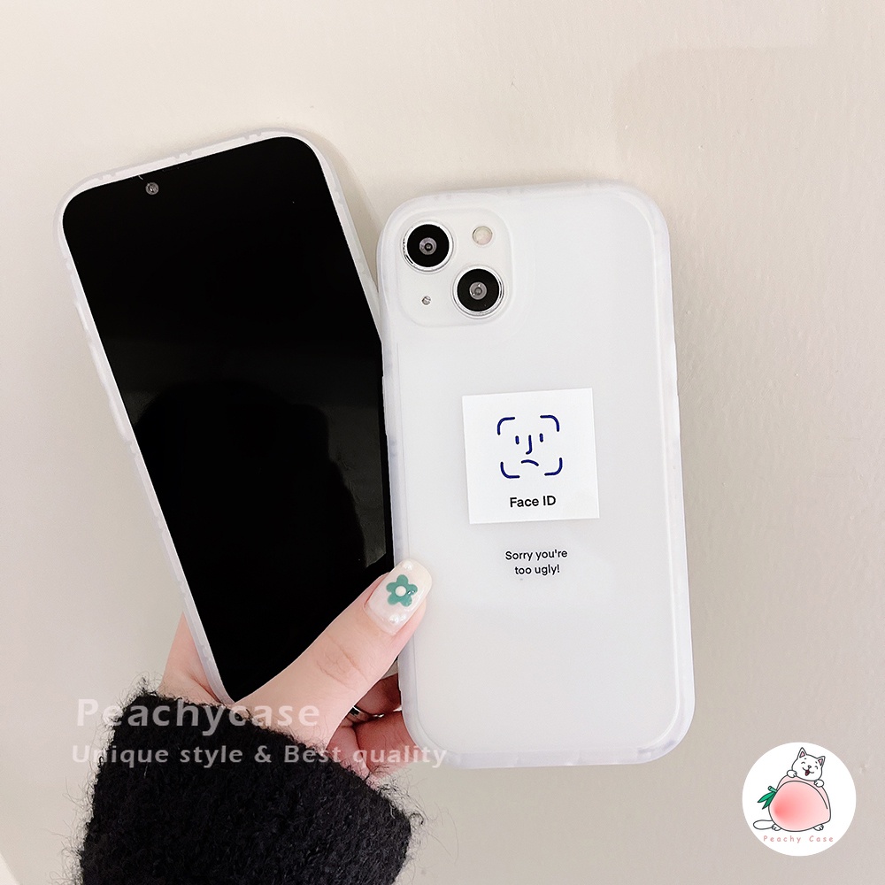 Ốp điện thoại TPU mềm nhám chống in dấu vân tay in hình mặt cười cho IPhone 13 12 11 Pro Max Xr Xs X