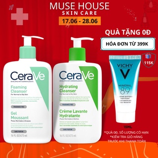 Sữa Rửa Mặt Cerave Da Dầu, Da khô 87ml 236ml 473ml - Muse House
