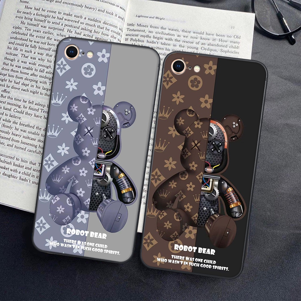 Ốp lưng ip 5/5S / 6/6S / 6 PLUS/ 6S PLUS in hình Gấu nâu - hồng, Gấu Be@rick  cực CUTE, DỄ THƯƠNG