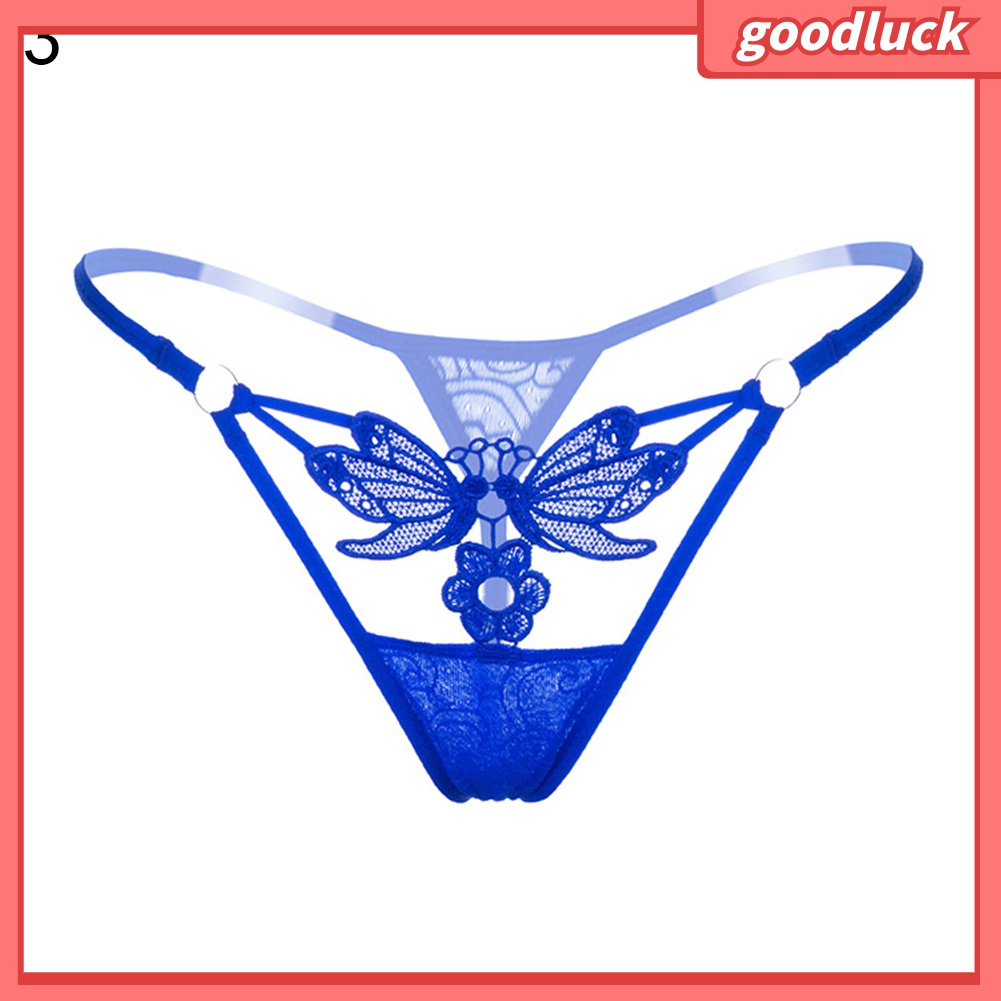 Quần Lót Lọt Khe Phối Ren Hình Hoa Bướm Nhìn Thấy Quyến Rũ Cho Nữ