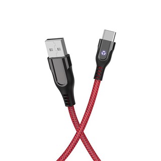 Cáp và truyền dữ liệu cổng Type-C Hoco U54 2.4A dài 1.2A (hỗ trợ QC3.0 và có đèn báo sạc)