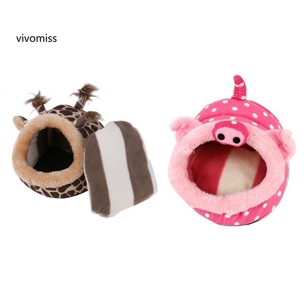 Giường ngủ thiết kế hoạt hình dễ thương dành cho chuột hamster