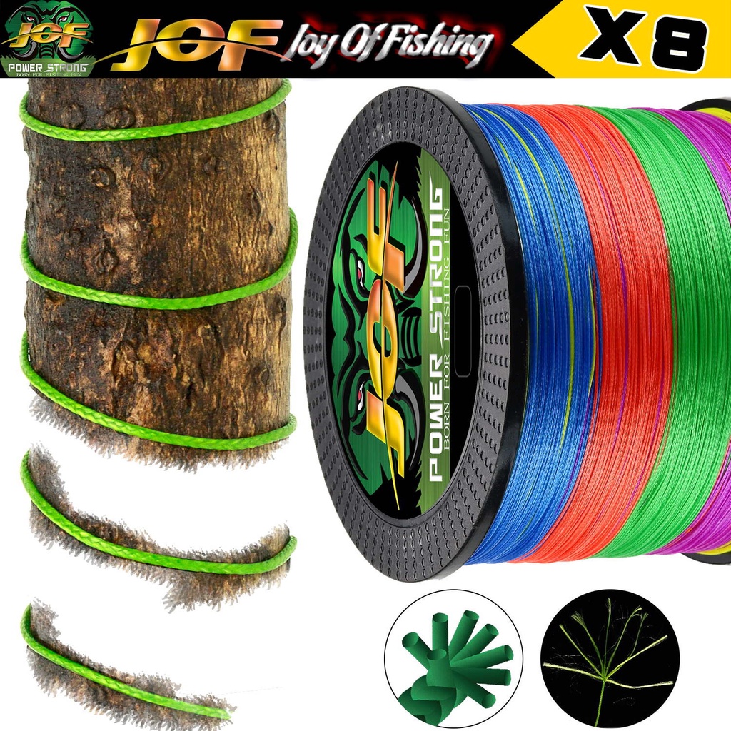 Cuộn Dây Câu Cá Bện 8 Sợi 300M 500M 100% PE Siêu Bền