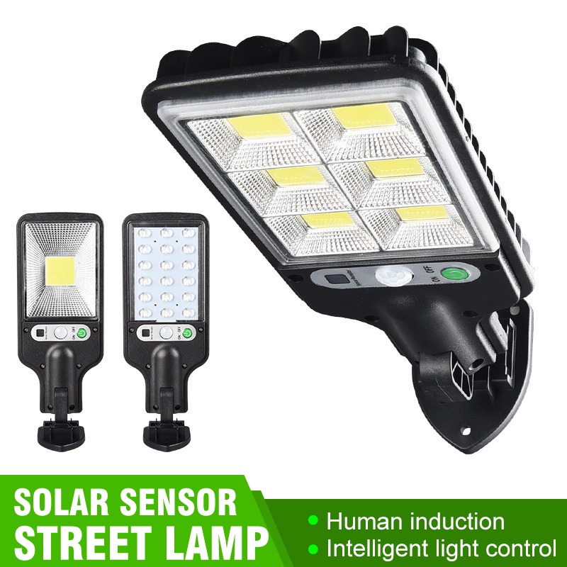 Đèn LED 6 cob cảm biến năng lượng mặt trời chống thấm nước gắn tường ngoài trời