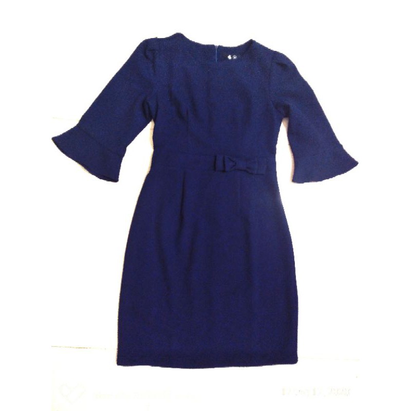 Đầm Linh Chi, sz M, xanh than, nguyên tag.