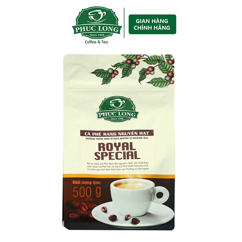 Cà Phê Royal Không Bơ - Phúc Long - Gói 500g