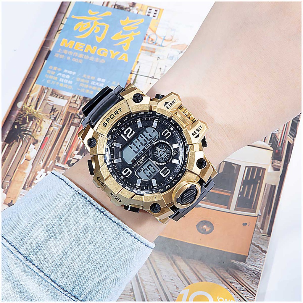 Đồng hồ điện tử  nam  SPORT N100 Đồng hồ sinh viên đủ các chức năng xem giờ báo thức ,lịch tuần, bấm giờ dây silicon | BigBuy360 - bigbuy360.vn