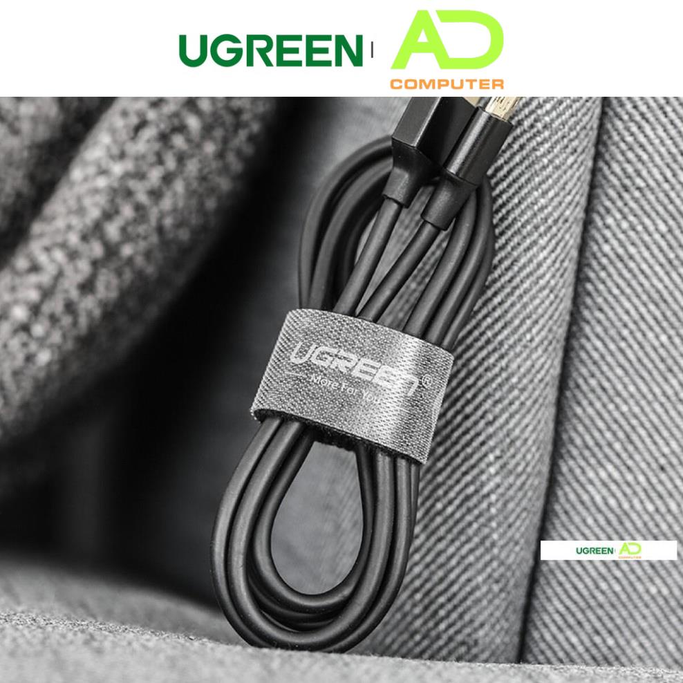 Dây dán Velcro tiện dụng màu xám UGREEN LP124 - Hàng phân phối chính hãng - Bảo hành 18 tháng