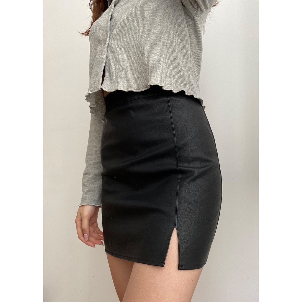 🔥SIÊU SALE🔥[CÓ SẴN, ẢNH THẬT] Chân Váy Ngắn Da PU Chữ A Cạp Cao [CÓ QUẦN TRONG] Phong Cách Hàn Quốc | BigBuy360 - bigbuy360.vn