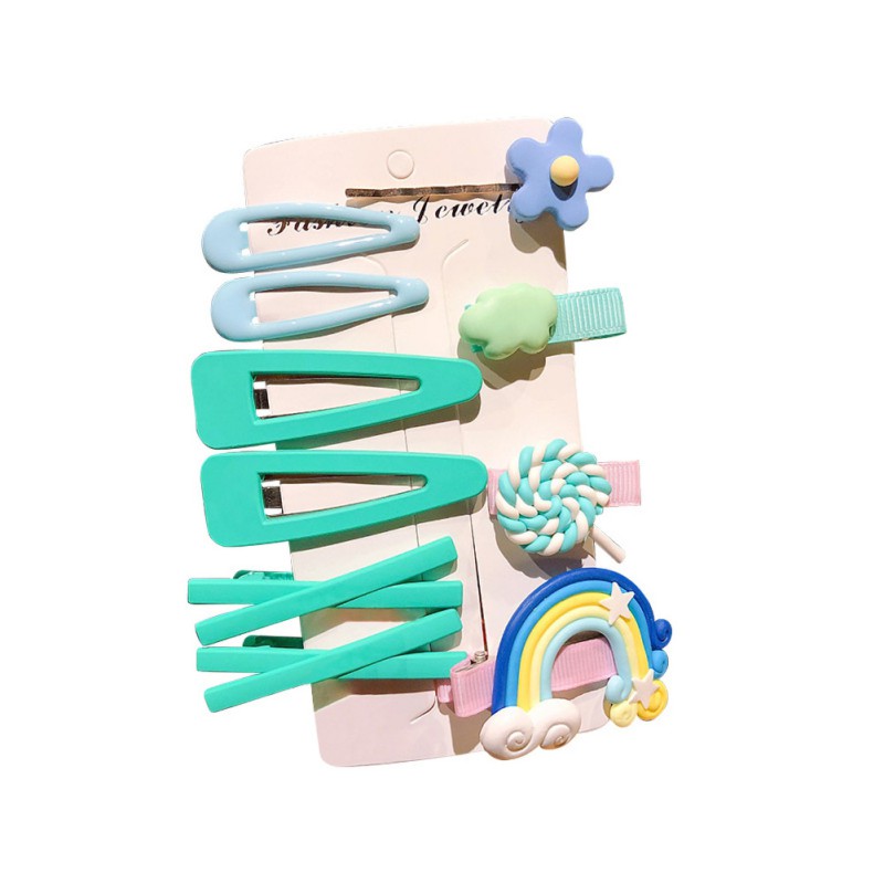 Set 10 Kẹp Tóc Hình Kẹo Mút Dễ Thương Cho Bé Gái